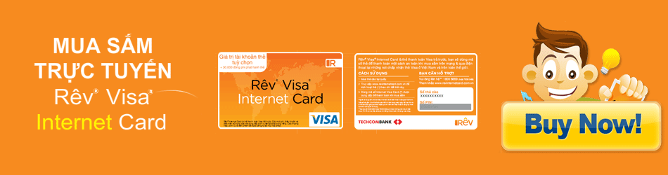 Ví di động, Mobile Wallet, Mua thẻ RÊV Internet Card, Rêv Visa Internet Cards